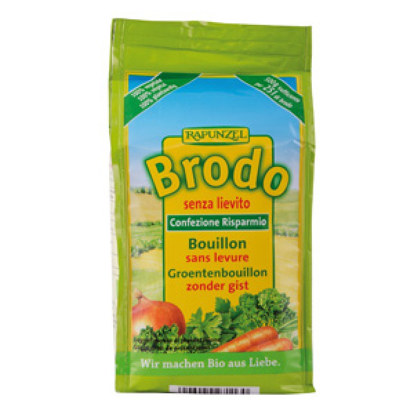 Brodo vegetale in polvere senza lievito aggiunto - ecoricarica 500g RAPUNZEL