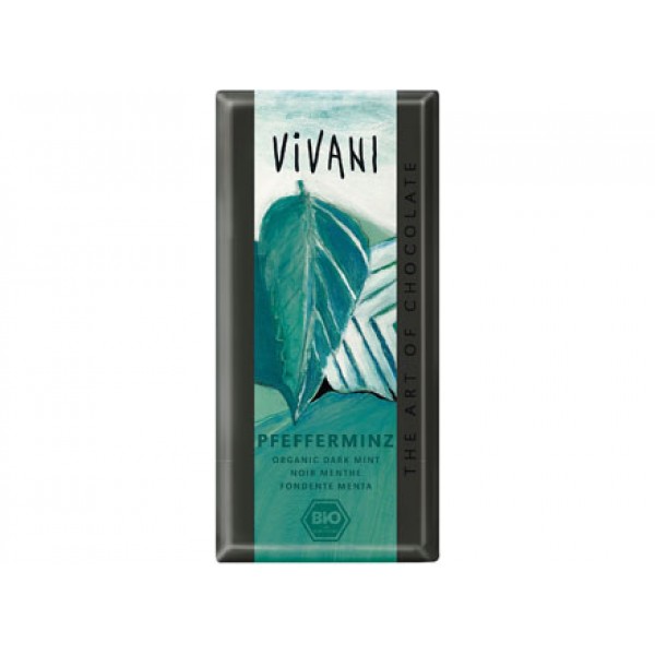 Cioccolato fondente alla menta 100g VIVANI