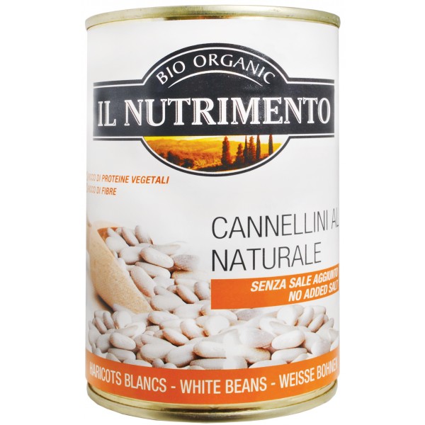 Fagioli cannellini al naturale 400g IL NUTRIMENTO