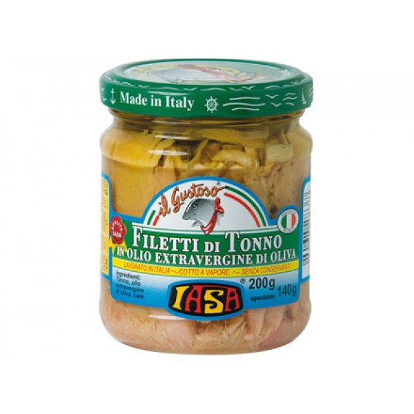 Filetti di tonno in olio extravergine di oliva 200g IASA