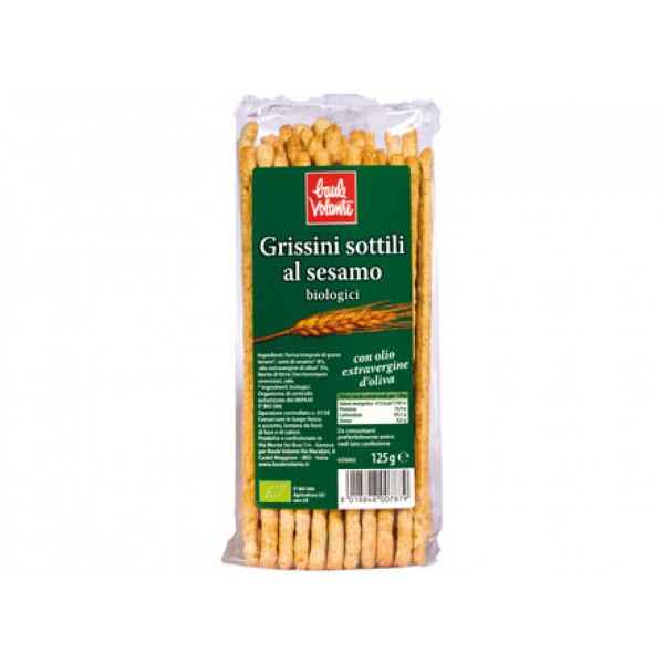 Grissini sottili al sesamo 125g BAULE VOLANTE