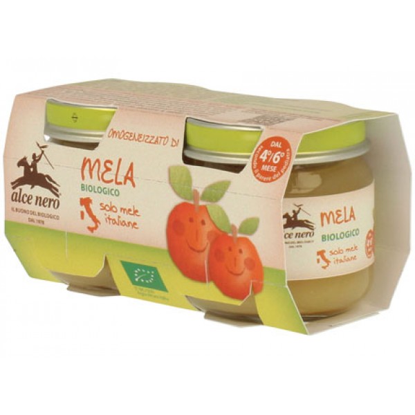 Omogeneizzato di mela 2x80g ALCE NERO