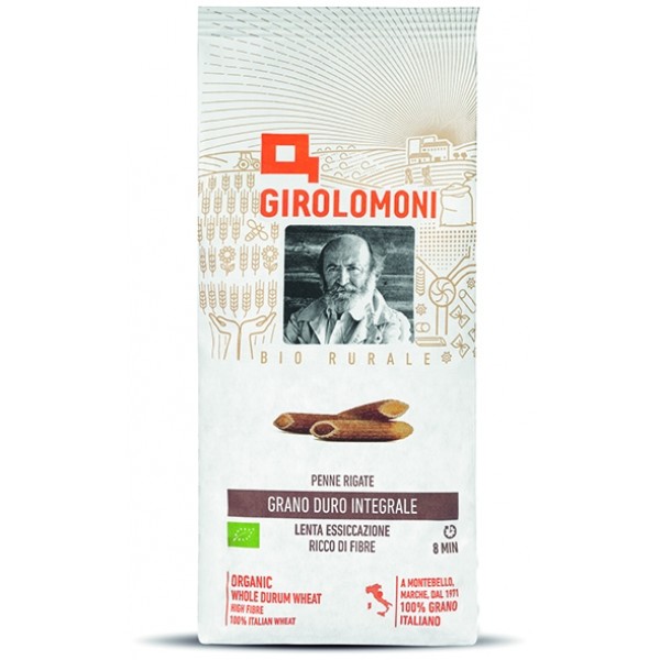 Penne rigate pasta di semola integrale di grano duro 500g GIROLOMONI