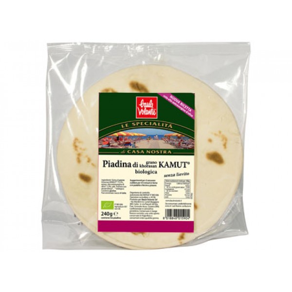 Piadina di grano khorasan KAMUT senza lievito 240g BAULE VOLANTE