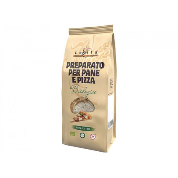 Preparato per pane e pizza senza glutine 500g LEILA