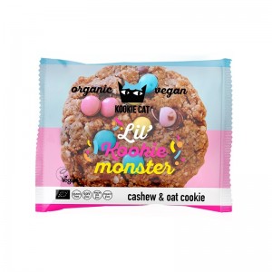 Biscotto cookies con Cocco, Caramelle e Cioccolato Vegan 50g Kookie Cat