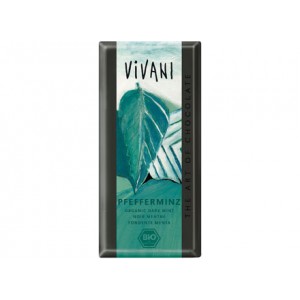 Cioccolato fondente alla menta 100g VIVANI