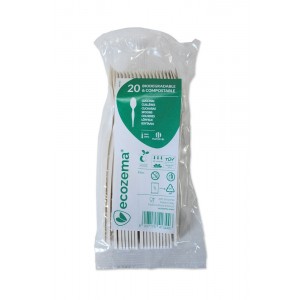 Cucchiaino in mater-b 20pz Ecozema