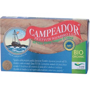 Filetti di sgombro in olio extravergine di oliva IGP 120g CAMPEADOR