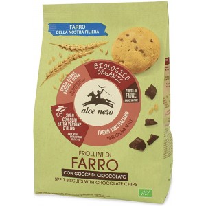Frollini di Farro con Gocce di Cacao 250gr Alce Nero