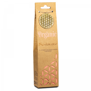 Incenso in coni Franchincense con brucia coni da 12 coni Organic Goodness