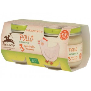 Omogeneizzato di carne di pollo 2x80g ALCE NERO