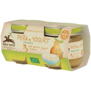 Omogeneizzato di pera e yogurt 2x80g ALCE NERO