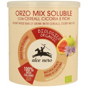 Orzomix solubile con cereali, cicoria e fichi 125g ALCE NERO