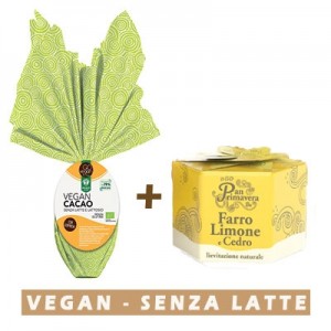 Uovo di Pasqua Vegan + PanPrimavera Farro Limone e Cedro
