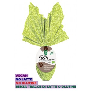 Uovo di Pasqua Vegan senza latte con Granella di Nocciole senza glutine 200g Probios