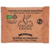 Cioccolato fondente crudo con scorze di arancia 30g Cacao Crudo