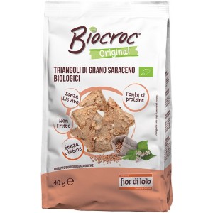 Biocroc Triangoli di Grano Saraceno 40g Fior di Loto