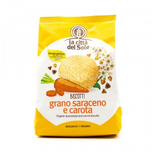 Biscotti Grano Saraceno e Carota Senza Glutine 300g La città del sole