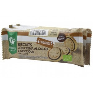 Biscuits con Crema al Cacao e Nocciola Senza Glutine 96g Probios