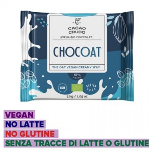 Chocoat Cioccolato Fondente con Bevanda di Avena 30g Cacao Crudo