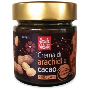 Crema Spalmabile di Arachidi e Cacao Vegan 200gr Baule Volante