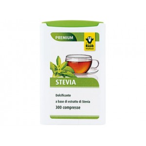 Dolcificante a base di estratto di Stevia in compresse 300comp. RAAB