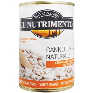 Fagioli cannellini al naturale 400g IL NUTRIMENTO