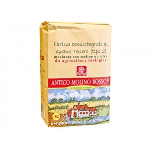 Farina di grano tenero semintegrale 1kg ANTICO MOLINO ROSSO