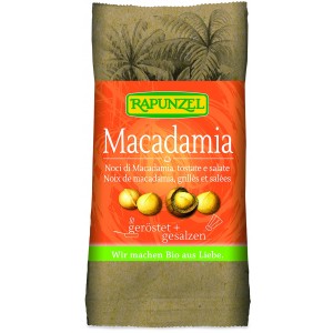 Noci di Macadamia tostate e salate 50g Rapunzel