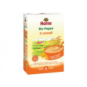 Pappa ai 3 cereali integrali: dopo i 6 mesi 250g HOLLE