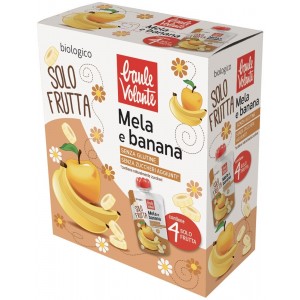 Solo Frutta Mela e Banana 4x100gr Baule Volante