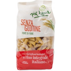 Tortiglioni di Riso Integrale Senza Glutine 340g Più Bene