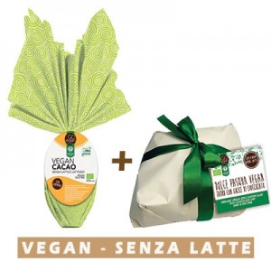 Uovo di Pasqua Vegan + Dolce Pasqua Farro con Gocce Cioccolato Vegan