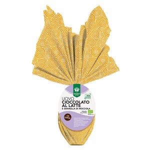 Uovo di Pasqua senza glutine al Latte con Granella di Nocciole 200g PROBIOS