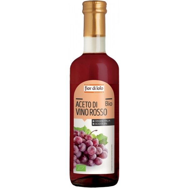 Aceto di Vino Rosso Italiano 500ml Fior di Loto