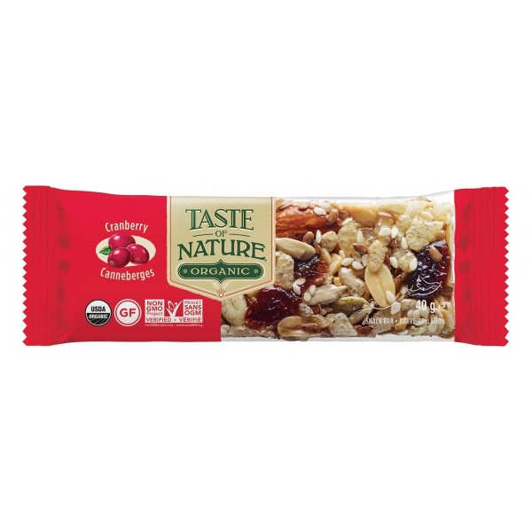 Barretta ai Cranberries 40g Taste of Nature