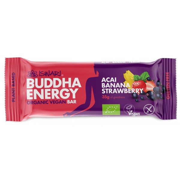 Barretta Buddha Energy Acai, Fragola e Banana 35g Iswari