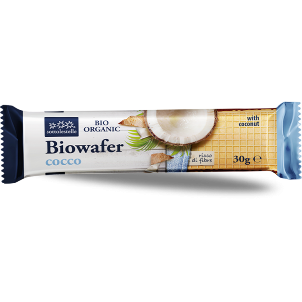 BioWafer con Cocco Vegan 30g Sottolestelle