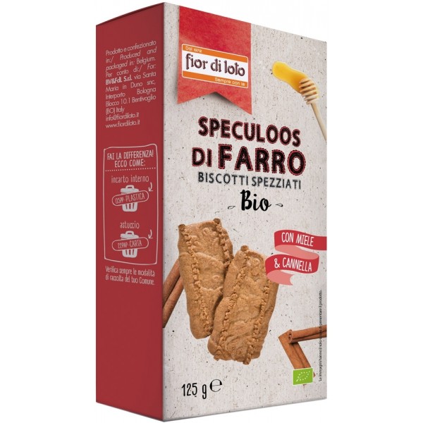 Biscotti Speculoos di Farro 125g Fior di Loto