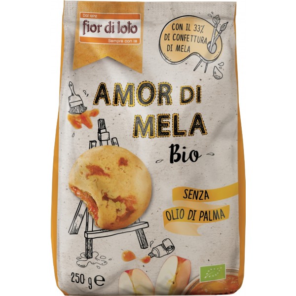 Biscotto Amor di Mela 250gr Fior di Loto