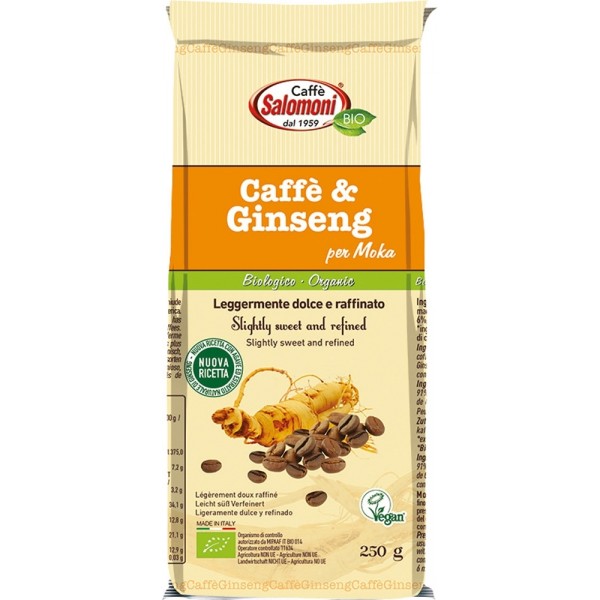 Caffè e Ginseng per Moka 250g Caffè Salomoni