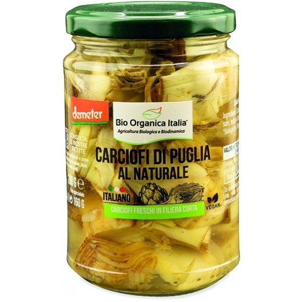 Carciofi al Naturale 280g Biorganica Nuova