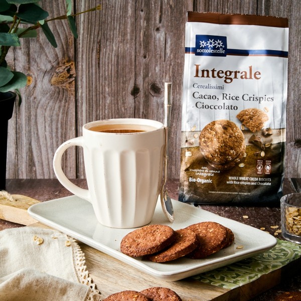Cerealissimi Integrali Cacao, Rice Crispies e Cioccolato Vegan 300g Sottolestelle