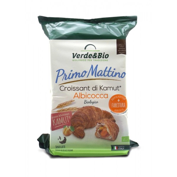 Croissant Vegano di Kamut all'Albicocca 240gr Verde&Bio