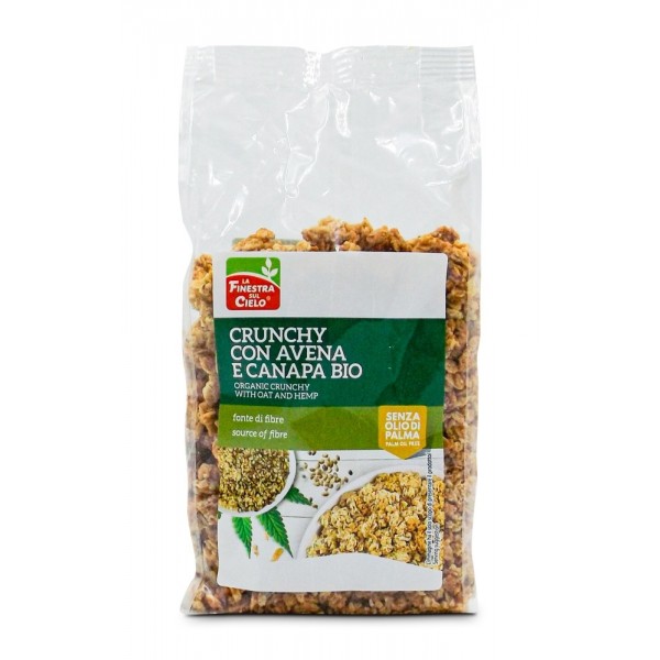 Crunchy con Avena e Canapa 375gr La Finestra Sul Cielo