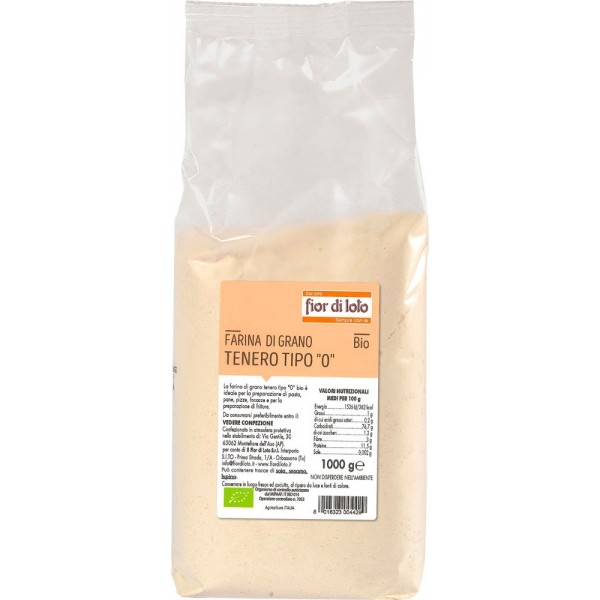 Farina di Grano Tenero Tipo 0 1kg Fior di Loto