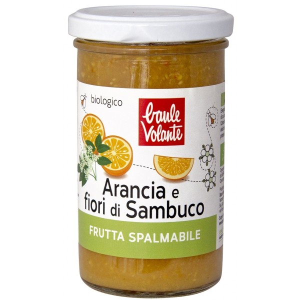 Frutta Spalmabile Arancia e Fiori di Sambuco 280g Baule Volante