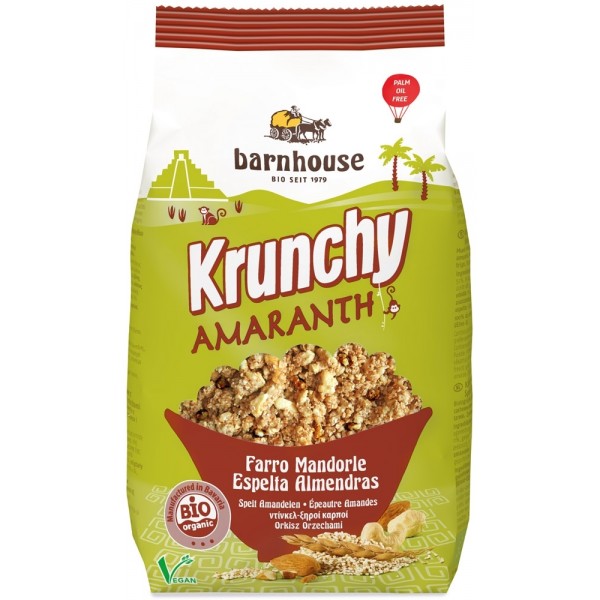 Granola all'amaranto con farro e mandorle 375g BARNHOUSE