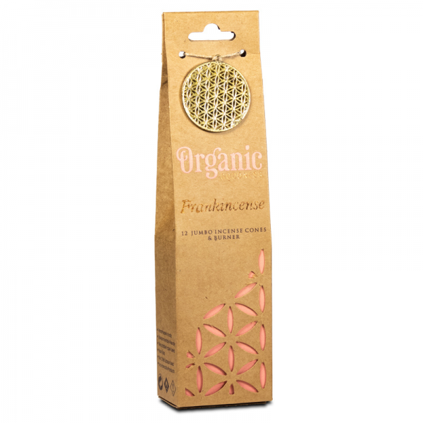 Incenso in coni Franchincense con brucia coni da 12 coni Organic Goodness